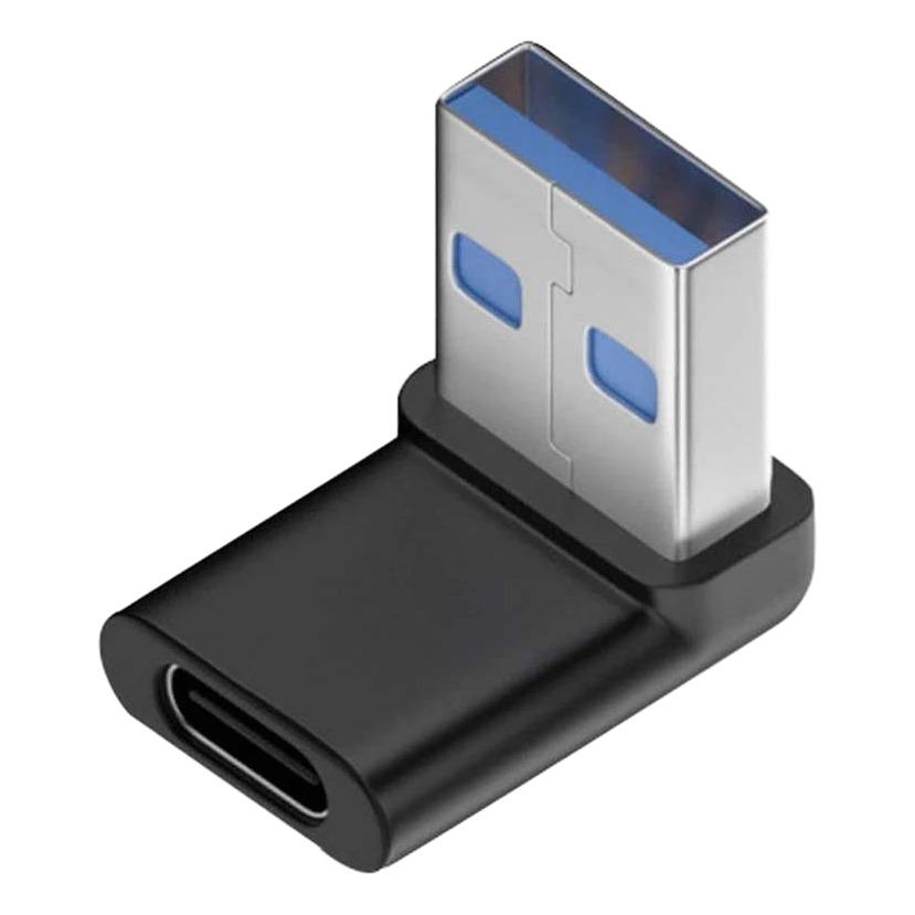 Adaptateur USB USB C coudé à 90 degrés pour ports encombrés Adaptateur USB USB C coudé à 90 degrés pour ports encombrés, vue principale