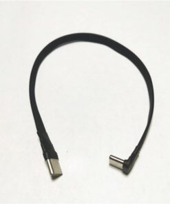 Adaptateur USB USB c coude a 90 degres souple, vue de trois quarts