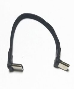 Adaptateur USB USB c coude a 90 degres souple, vue de face