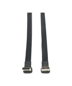 Adaptateur USB USB c coude a 90 degres souple, vue de profil