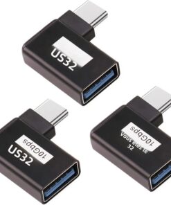 Adaptateur USB USB c coudé, lot de trois pièces, vue principale