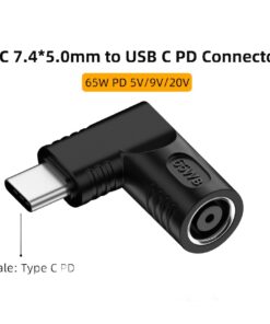 Adaptateur USB USB c, embout rond vers charge 65 W, vue principale