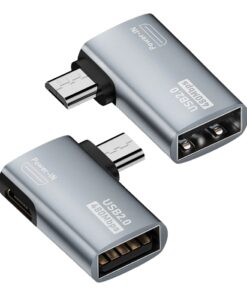 Adaptateur USB USB c en micro-USB coude OTG, vue principale