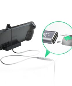 Adaptateur USB USB c en rallonge 100 W et video 4K, vue de trois quarts