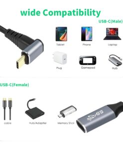 Adaptateur USB USB c en rallonge 100 W et video 4K, detail