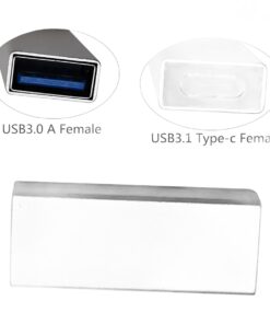 Adaptateur USB USB c femelle vers USB 3.1, 5 Gbit/s, vue arriere