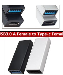 Adaptateur USB USB c femelle vers USB 3.1, 5 Gbit/s, vue de profil