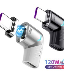 Adaptateur USB USB c magnétique coudé, charge 120 W, vue principale