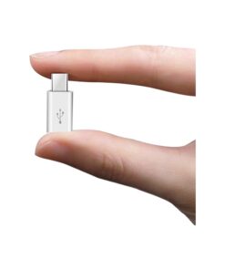 Adaptateur USB USB C, micro USB femelle vers type C mâle, lot de trois, vue de face