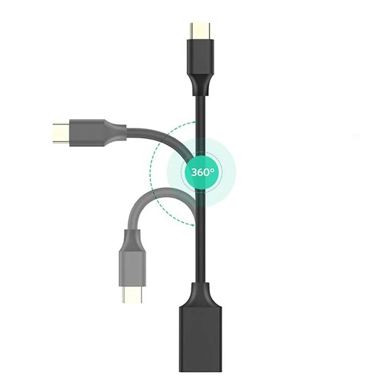 Adaptateur USB USB C OTG : brancher une clé USB sur un téléphone Adaptateur USB USB C OTG : brancher une clé USB sur un téléphone, vue de trois quarts
