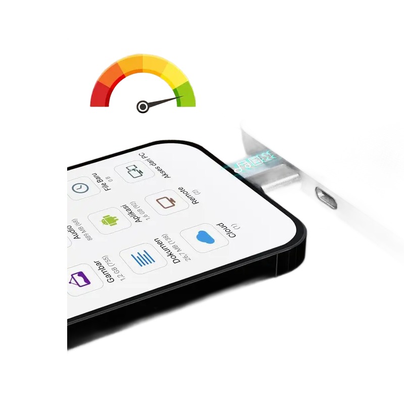 Adaptateur USB USB c OTG par lot de quinze pieces Adaptateur USB USB c OTG par lot de quinze pieces, vue arriere
