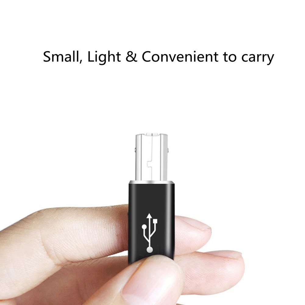 Adaptateur USB USB c pour imprimante, prise B vers type C Adaptateur USB USB c pour imprimante, prise B vers type C, vue de trois quarts