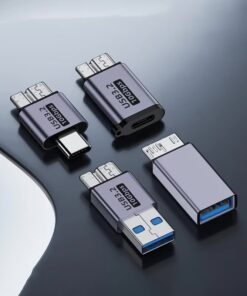 Adaptateur USB USB C vers micro USB 3.0 pour disque externe, vue principale