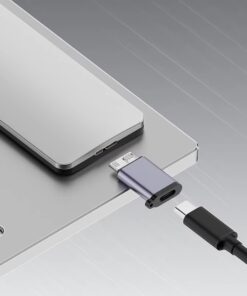 Adaptateur USB USB C vers micro USB 3.0 pour disque externe, vue de face