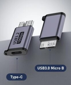 Adaptateur USB USB C vers micro USB 3.0 pour disque externe, detail