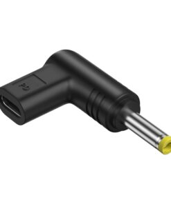 Adaptateur USB USB c vers prise DC pour routeur, vue de trois quarts