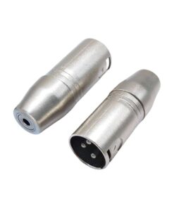 Adaptateur XLR jack 3,5 mm femelle vers XLR mâle trois broches, vue principale