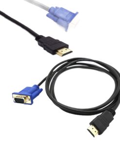 Câble adaptateur HDMI vers VGA, cinq longueurs, vue de trois quarts