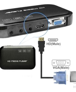 Câble adaptateur HDMI vers VGA, cinq longueurs, vue arriere