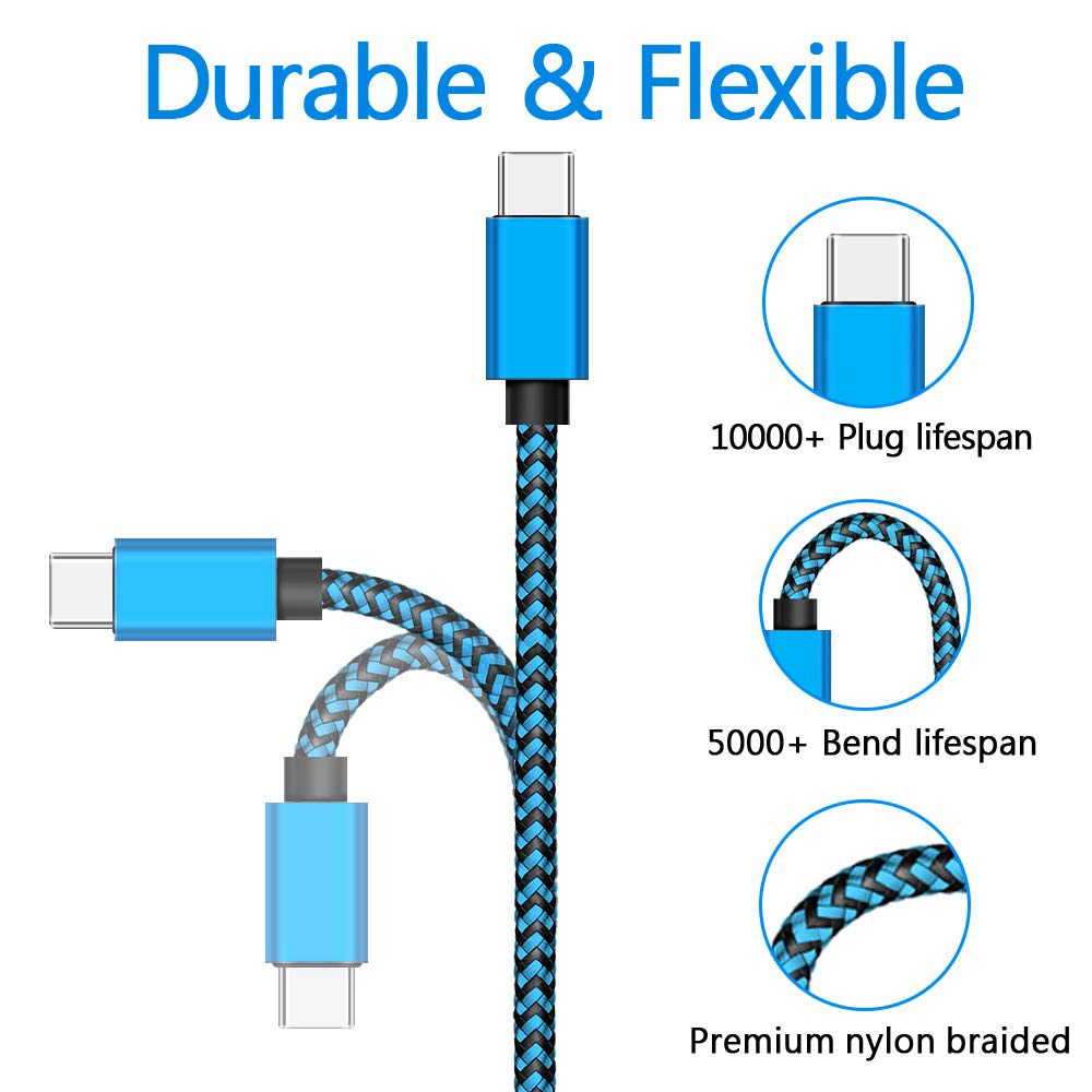 Câble adaptateur USB-C 2,4 A, lots de un à trois Câble adaptateur USB-C 2,4 A, lots de un à trois, vue de face