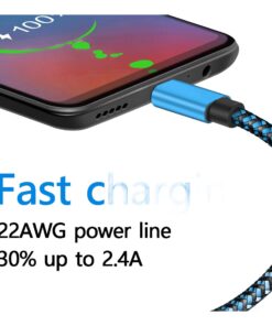 Câble adaptateur USB-C 2,4 A, lots de un à trois, detail