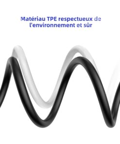 Câble adaptateur USB-C, charge rapide jusqu'à 5 ampères, vue de trois quarts