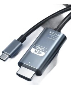 Câble adaptateur USB-C vers HDMI 4K, 2 mètres tressé, vue principale