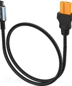 Câble adaptateur USB-C vers XT60, 140 W, quatre longueurs, vue de trois quarts