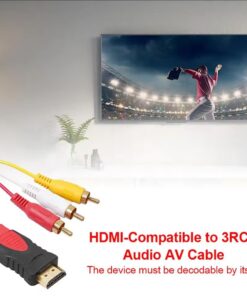 Câble HDMI vers 3 RCA, 1,5 mètre, detail