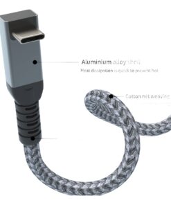 Câble USB-C coudé à 90 degrés, USB4 et 240 W, vue principale
