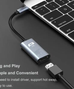 Câble USB-C vers HDMI, trois définitions au choix, vue principale