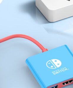 HUB Adaptateur USB-C 3-en-1 4K PD 100W pour Switch, vue de trois quarts
