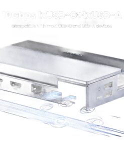 Hub USB C 4K 60 Hz avec RJ45 et charge 100 W, 10 Gbit, vue principale