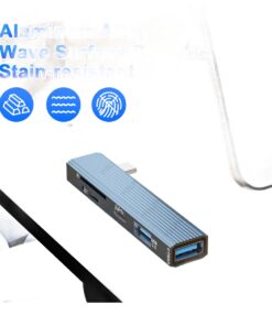 Hub USB C avec lecteur de carte SD et micro SD, detail