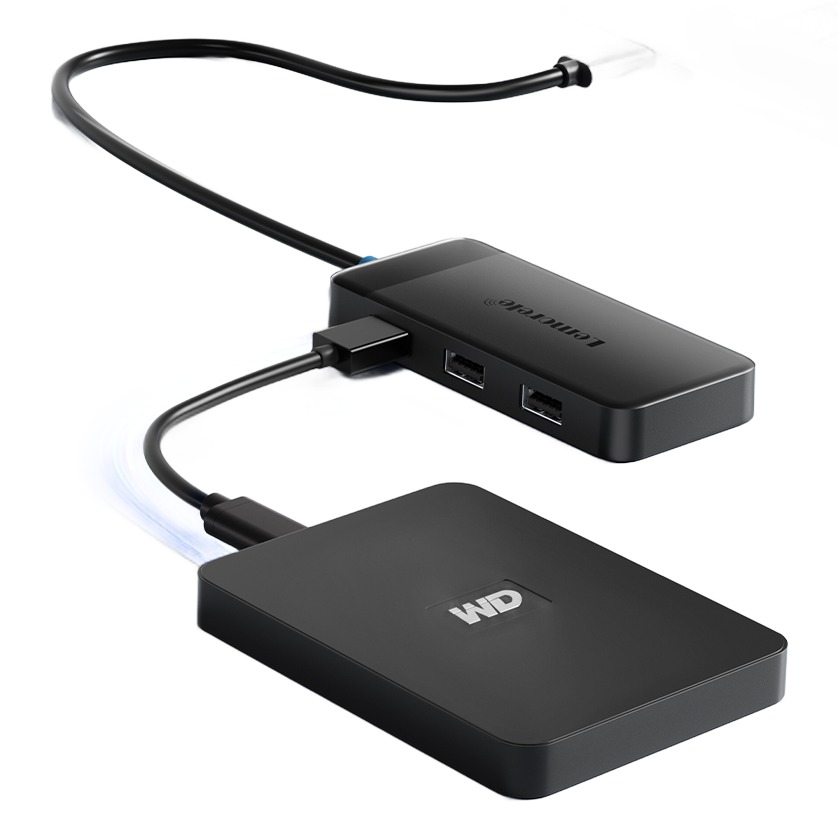 Hub USB C double HDMI 4K avec charge 100 W et ports USB 3.0 Hub USB C double HDMI 4K avec charge 100 W et ports USB 3.0, vue principale