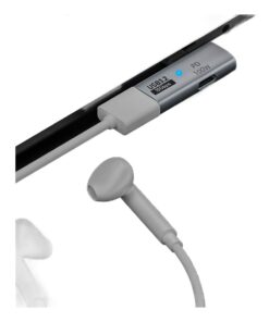Hub USB C en aluminium 10 Gbit avec charge 100 W, vue arriere