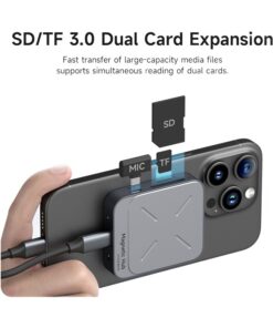 Hub USB-C magnétique 7 ports avec sortie HDMI 4K, vue de face