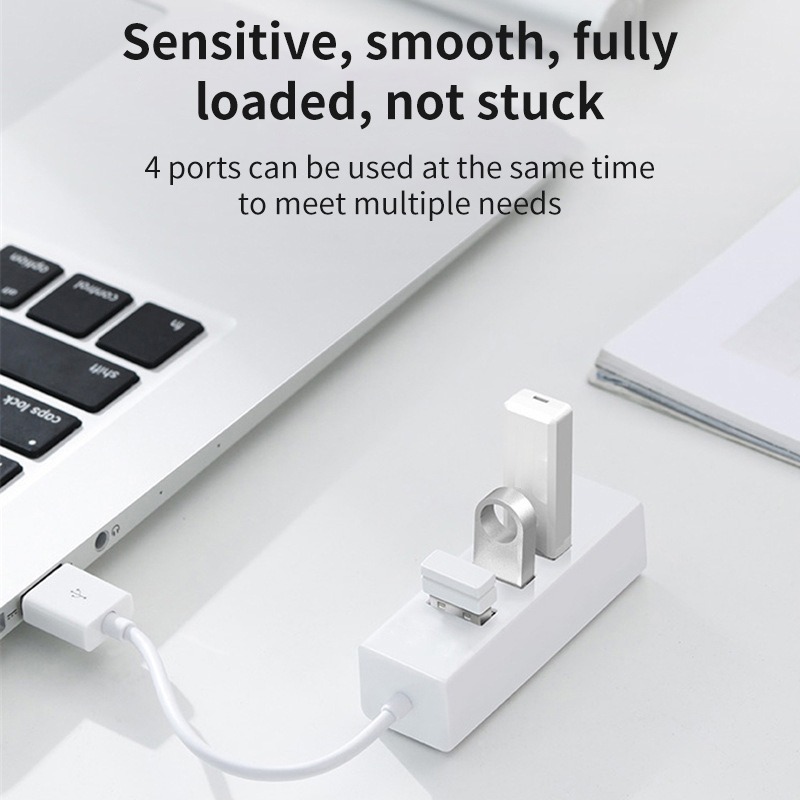 Hub USB C mini a quatre ports pour souris et clavier Hub USB C mini a quatre ports pour souris et clavier, detail