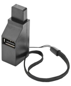 Hub USB C mini, un port vers trois, boîtier compact de 19 g, vue de face