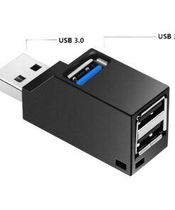 Hub USB C mini, un port vers trois, boîtier compact de 19 g, detail