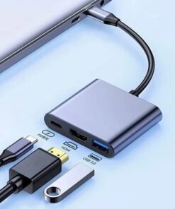 Hub USB-C vers HDMI 4K avec charge rapide, vue principale