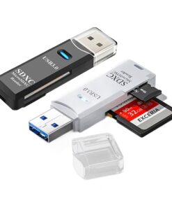 Lecteur carte SD USB deux emplacements, quatre finitions, vue principale