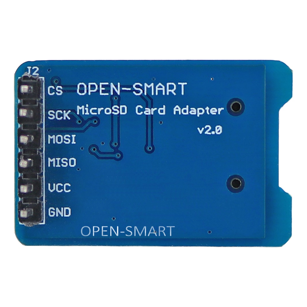 Module adaptateur carte sd micro en interface SPI Module adaptateur carte sd micro en interface SPI, vue de trois quarts