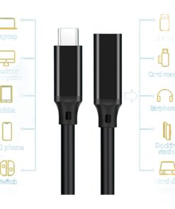 Rallonge adaptateur USB-C droite en 10 Gbit par seconde, vue principale