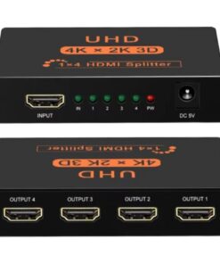 Splitter HDMI 1 vers 4 en 4K pour affichage simultane, vue principale