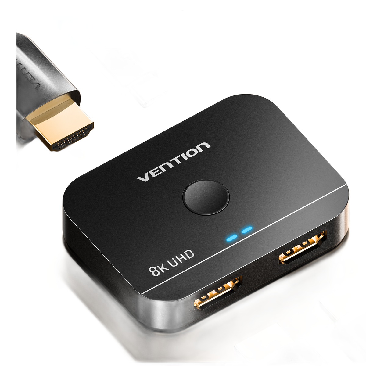 Splitter HDMI 2.1 bidirectionnel 8K a 60 Hz deux voies Splitter HDMI 2.1 bidirectionnel 8K a 60 Hz deux voies, vue principale