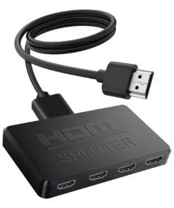 Splitter HDMI 4K à une entrée pour deux ou quatre écrans, vue principale