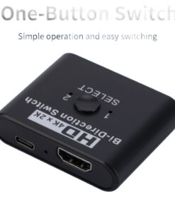 Splitter HDMI 4K bidirectionnel 1 vers 2 ou 2 vers 1, vue principale