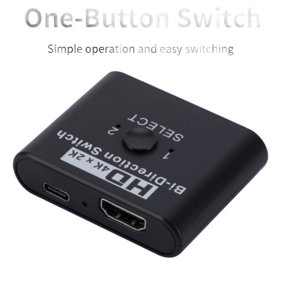 Splitter HDMI 4K bidirectionnel 1 vers 2 ou 2 vers 1 Splitter HDMI 4K bidirectionnel 1 vers 2 ou 2 vers 1, vue principale