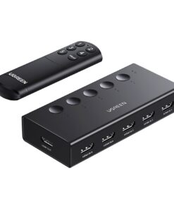 Splitter HDMI 5 entrées vers 1 sortie avec télécommande, vue principale